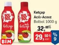 BOL BOL  KETÇAP  ACILI-ACISIZ